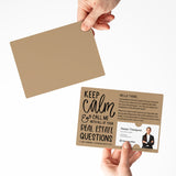 Keep Calm and Call Me With All of Your Real Estate Questions | Mailers with Envelopes Mailer Market Dwellings