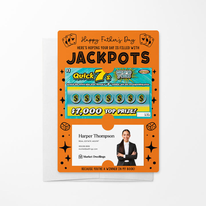 Set of Happy Father's Day Lotto Mailers | Envelopes Included Mailer Market Dwellings CARROT