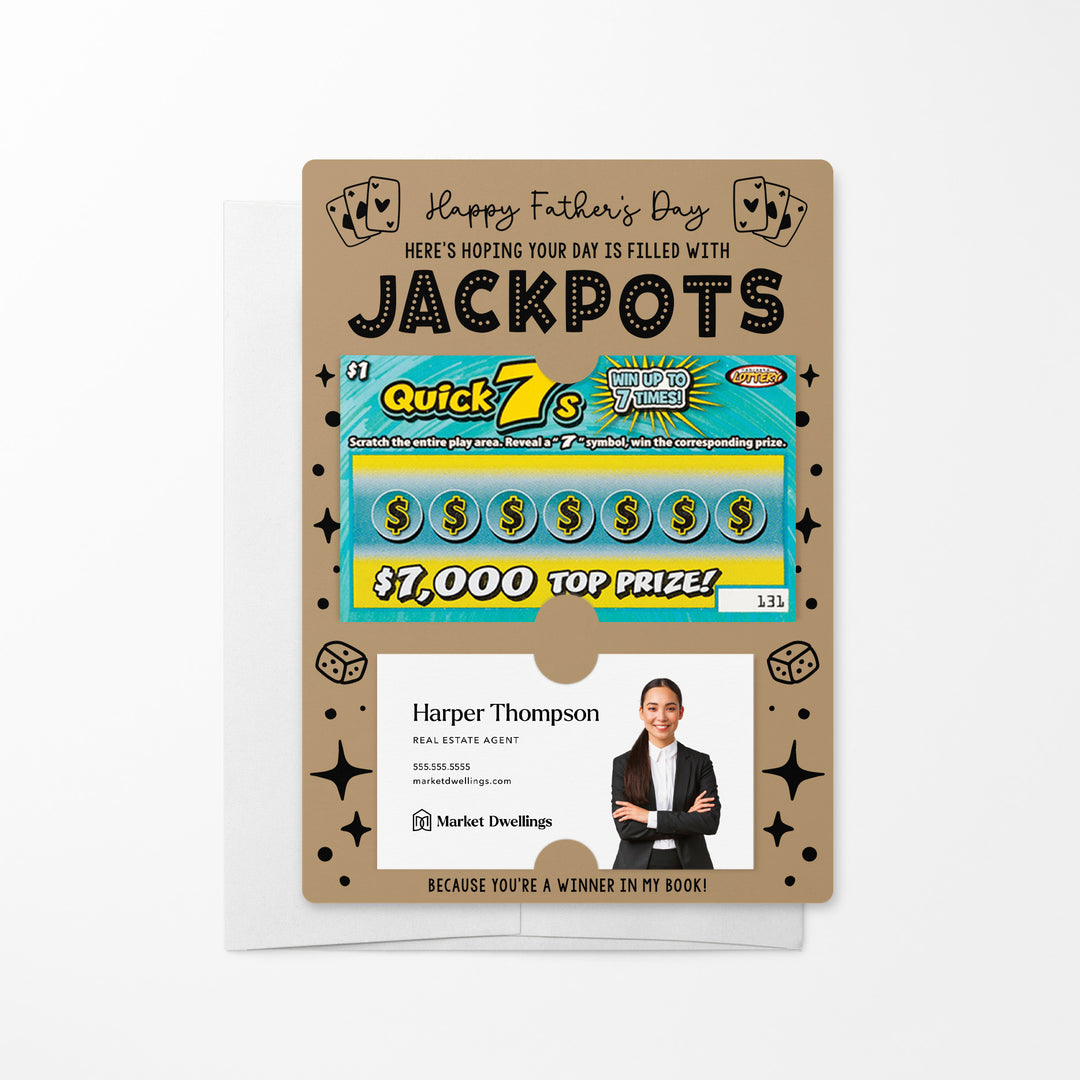 Set of Happy Father's Day Lotto Mailers | Envelopes Included Mailer Market Dwellings KRAFT