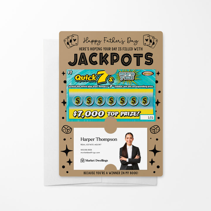 Set of Happy Father's Day Lotto Mailers | Envelopes Included Mailer Market Dwellings KRAFT