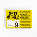 Happy Fall | Real Estate Mailers with Envelopes Mailer Market Dwellings LEMON 10