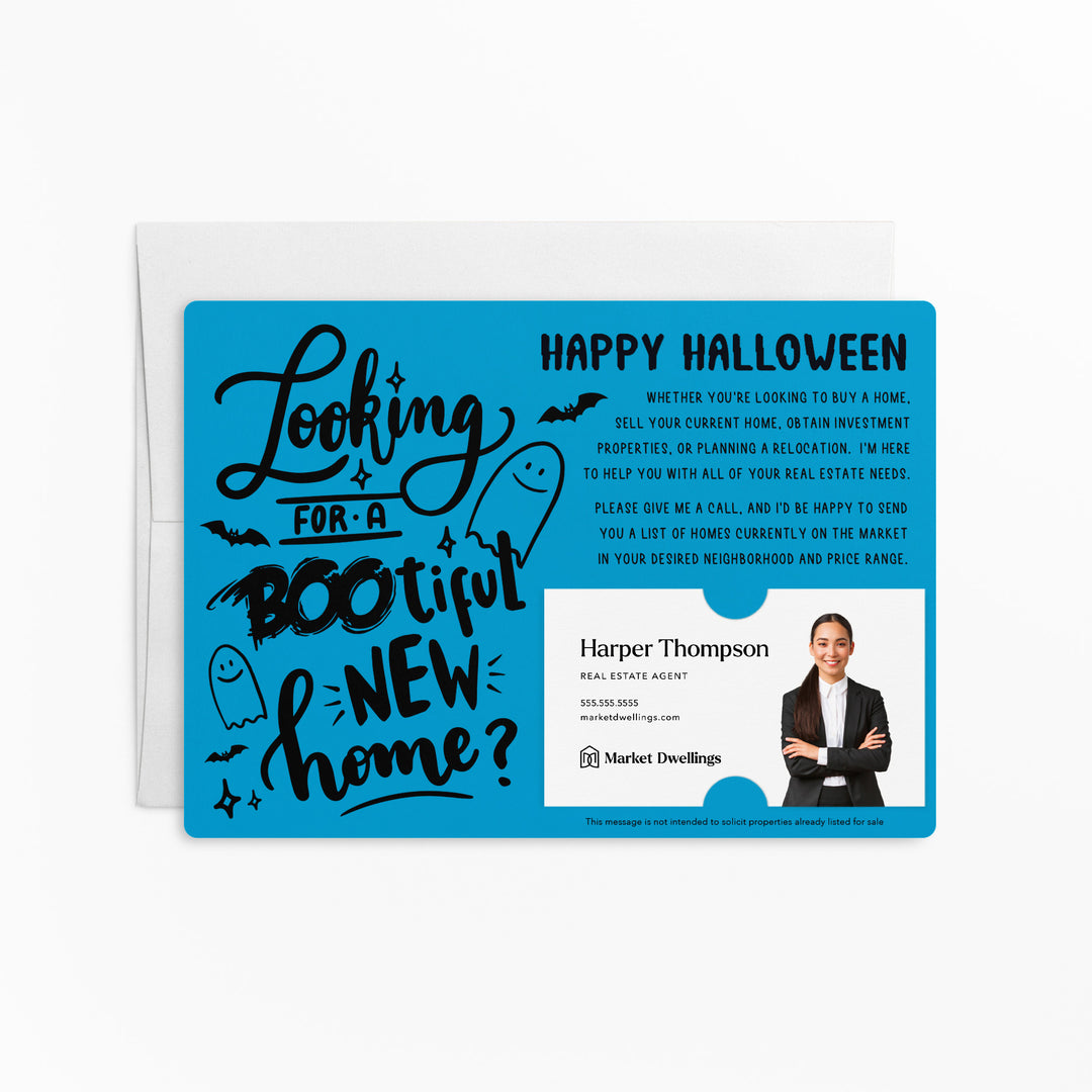 Set of Halloween "Looking for a BOO-tiful New Home?" Real Estate Mailer | Envelopes Included | M70-M003 Mailer Market Dwellings ARCTIC