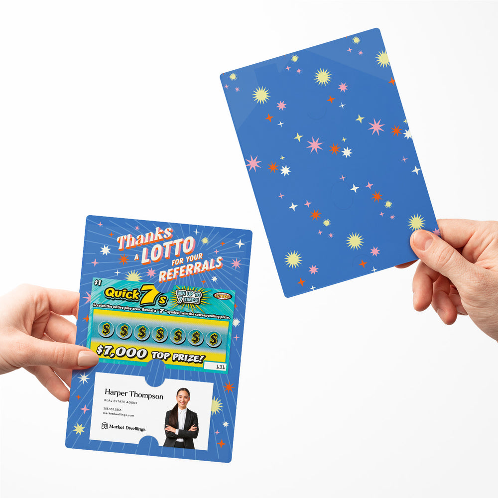 Set of Thanks a Lotto for Your Referrals | Lotto Mailers | Envelopes Included Mailer Market Dwellings