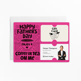Happy Father's Day Enjoy a Coffee or Tea | Mailers with Envelopes Mailer Market Dwellings