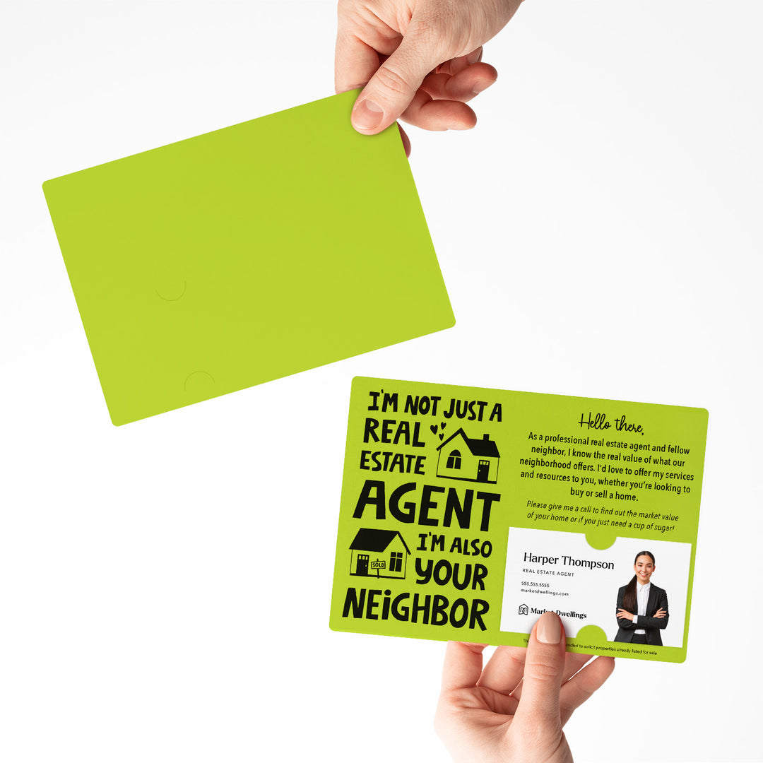 Set of "I'm not just a Real Estate Agent, I'm also your Neighbor" Mailer | Envelopes Included | M78-M003