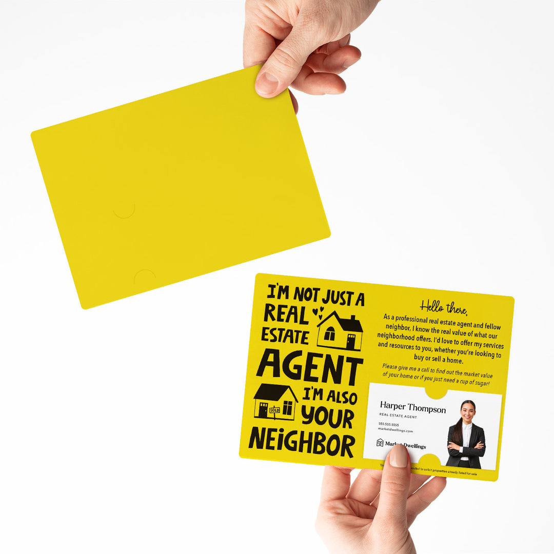 Set of "I'm not just a Real Estate Agent, I'm also your Neighbor" Mailer | Envelopes Included | M78-M003