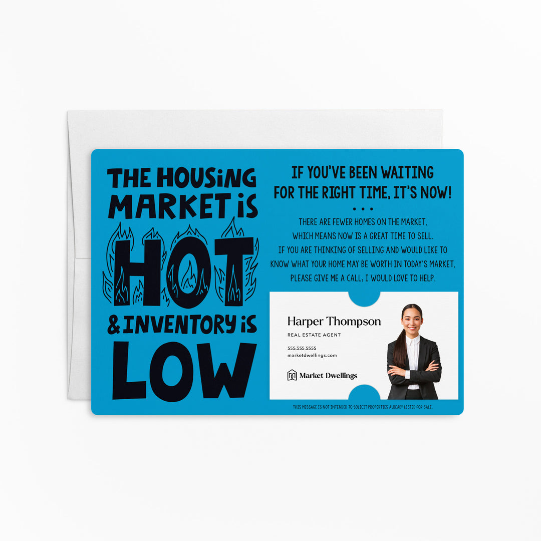 Set of "The Housing Market is Hot and Inventory is Low" Mailer | Envelopes Included | M79-M003 Mailer Market Dwellings ARCTIC