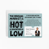 The Housing Market is Hot and Inventory is Low | Real Estate Mailers with Envelopes Mailer Market Dwellings