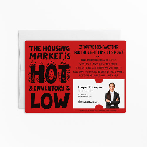The Housing Market is Hot and Inventory is Low | Real Estate Mailers with Envelopes Mailer Market Dwellings