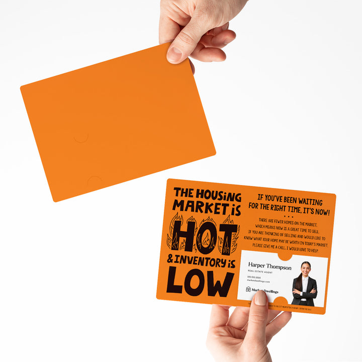 Set of "The Housing Market is Hot and Inventory is Low" Mailer | Envelopes Included | M79-M003 Mailer Market Dwellings