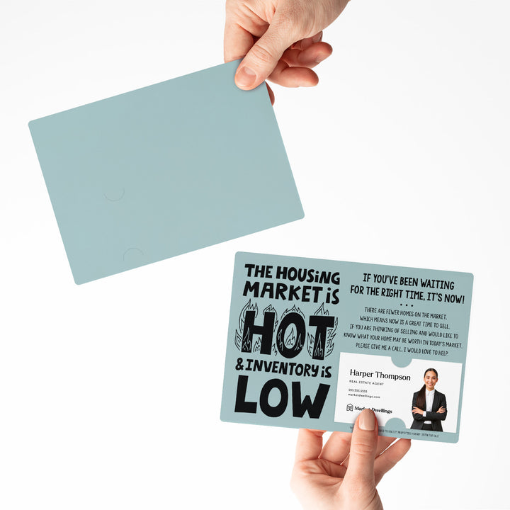 Set of "The Housing Market is Hot and Inventory is Low" Mailer | Envelopes Included | M79-M003 Mailer Market Dwellings