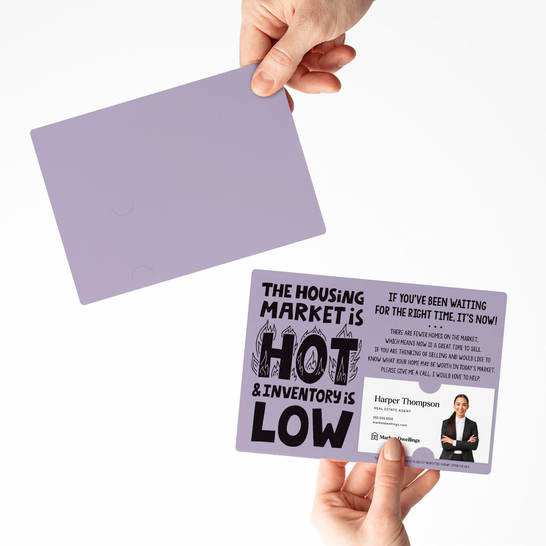 Set of "The Housing Market is Hot and Inventory is Low" Mailer | Envelopes Included | M79-M003 Mailer Market Dwellings