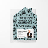 Let Me Help You Find A New Home To Hang Your Stockings. | Christmas | Real Estate Mailers with Envelopes Mailer Market Dwellings