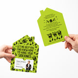 Let Me Help You Find A New Home To Hang Your Stockings. | Christmas | Real Estate Mailers with Envelopes Mailer Market Dwellings