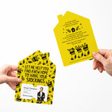 Let Me Help You Find A New Home To Hang Your Stockings. | Christmas | Real Estate Mailers with Envelopes Mailer Market Dwellings