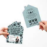Let Me Help You Find A New Home To Hang Your Stockings. | Christmas | Real Estate Mailers with Envelopes Mailer Market Dwellings