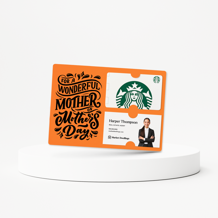 Set of Mother's Day Gift Card & Business Card Holder Mailer | Envelopes Included | M8-M008 Mailer Market Dwellings CARROT  