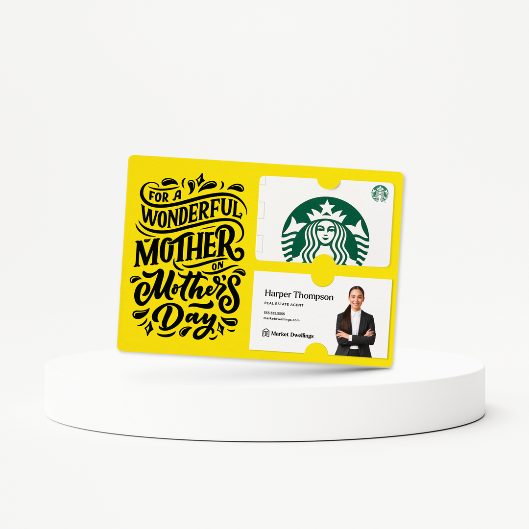 Set of Mother's Day Gift Card & Business Card Holder Mailer | Envelopes Included | M8-M008 Mailer Market Dwellings LEMON  