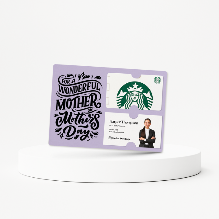 Set of Mother's Day Gift Card & Business Card Holder Mailer | Envelopes Included | M8-M008 Mailer Market Dwellings LIGHT PURPLE  