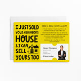 I Just Sold Your Neighbor's House | Real Estate Mailers with Envelopes Mailer Market Dwellings LEMON 10