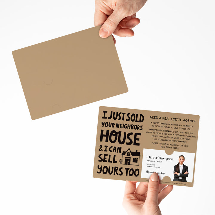 Set of "I Just Sold Your Neighbor's House" Mailer | Envelopes Included | M80-M003 Mailer Market Dwellings