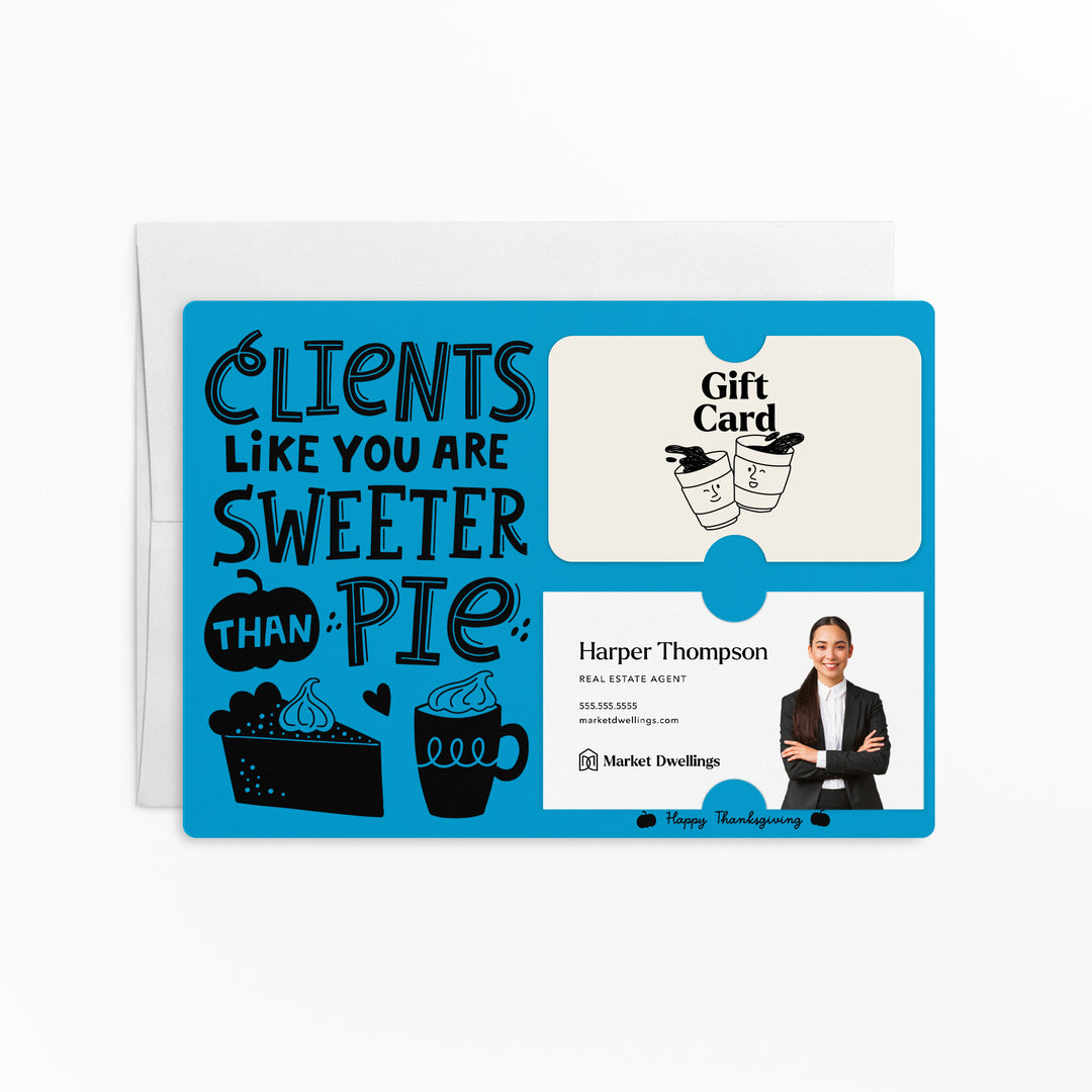 Set of Clients Like You Are Sweeter Than Pie. | Thanksgiving Mailers | Envelopes Included | M80-M008 Mailer Market Dwellings ARCTIC