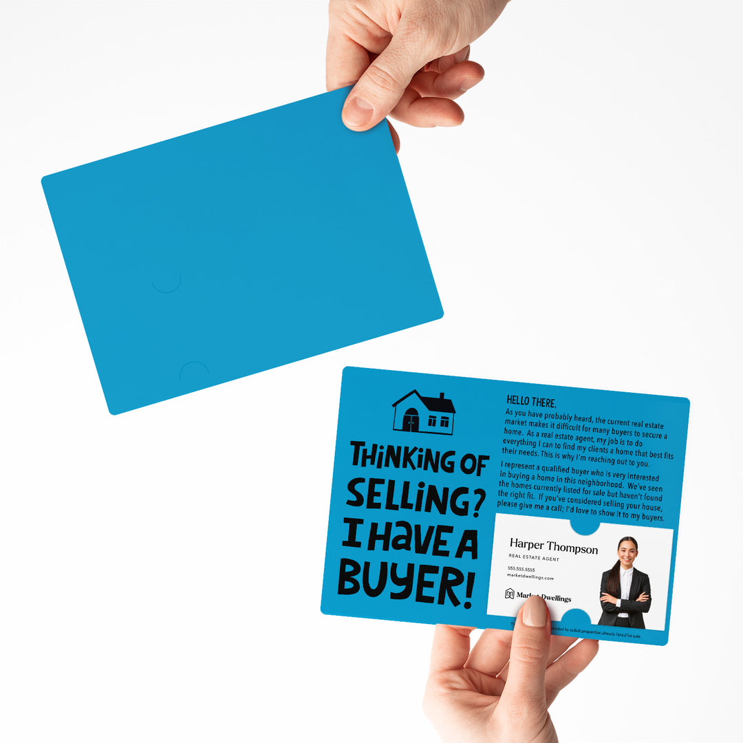 Set of "Thinking of Selling Your House, I Have a Buyer" Real Estate Mailer | Envelopes Included | M81-M003 Mailer Market Dwellings