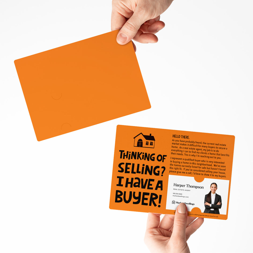 Set of "Thinking of Selling Your House, I Have a Buyer" Real Estate Mailer | Envelopes Included | M81-M003 Mailer Market Dwellings