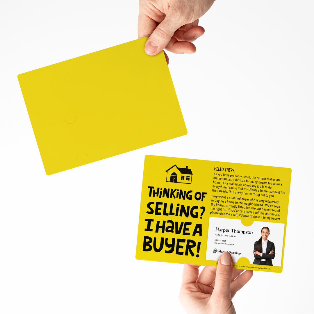 Set of "Thinking of Selling Your House, I Have a Buyer" Real Estate Mailer | Envelopes Included | M81-M003 Mailer Market Dwellings