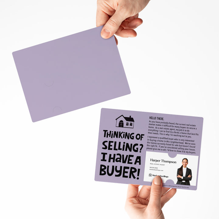 Set of "Thinking of Selling Your House, I Have a Buyer" Real Estate Mailer | Envelopes Included | M81-M003 Mailer Market Dwellings