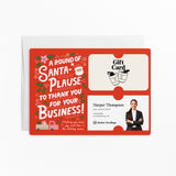 A Round Of Santa-Plause To Thank You For Your Business! | Mailers with Envelopes Mailer Market Dwellings