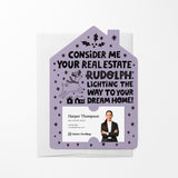 Consider Me Your Real Estate Rudolph: Lighting The Way To Your Dream Home. | Christmas Winter | Real Estate Mailers with Envelopes Mailer Market Dwellings
