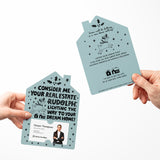 Consider Me Your Real Estate Rudolph: Lighting The Way To Your Dream Home. | Christmas Winter | Real Estate Mailers with Envelopes Mailer Market Dwellings