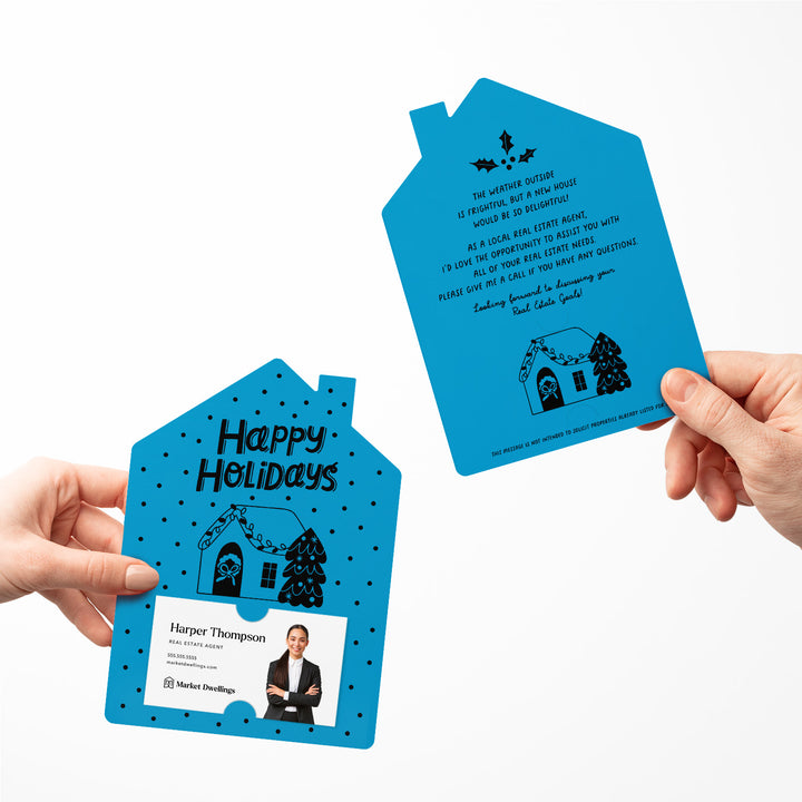 Set of Happy Holidays | Christmas Winter Mailers | Envelopes Included | M83-M001 Mailer Market Dwellings