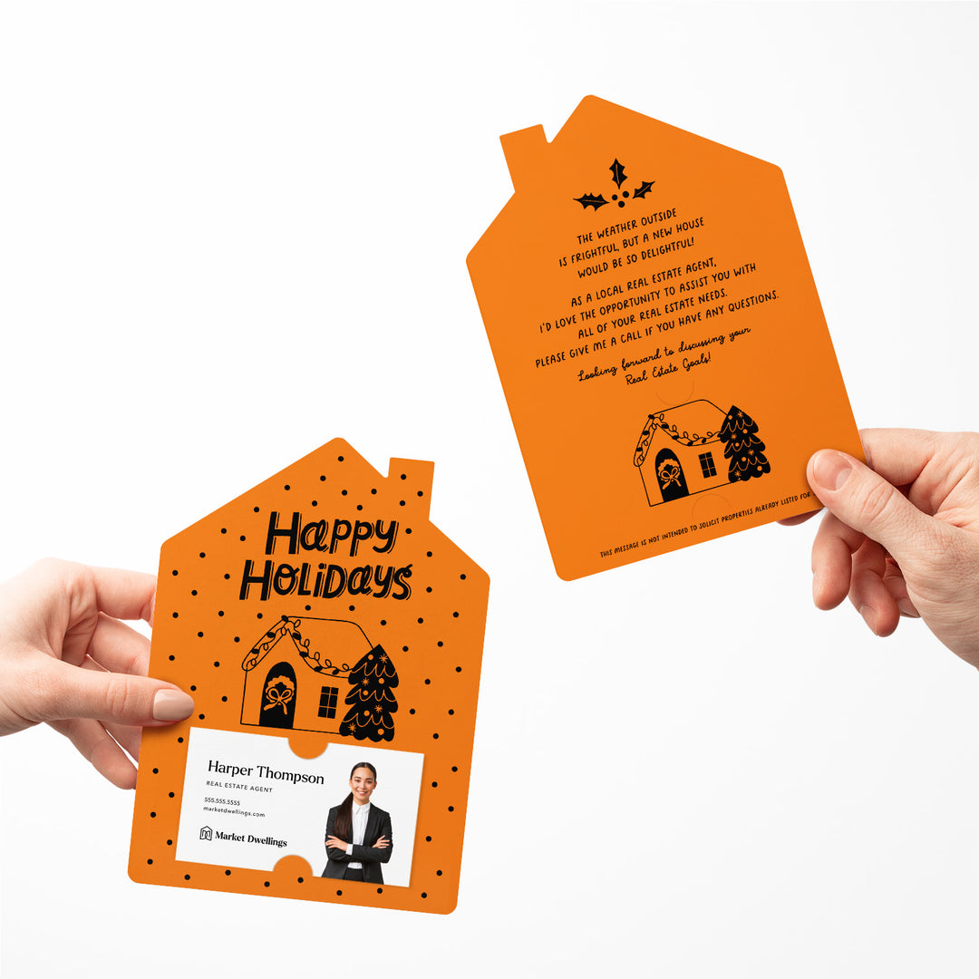 Set of Happy Holidays | Christmas Winter Mailers | Envelopes Included | M83-M001 Mailer Market Dwellings