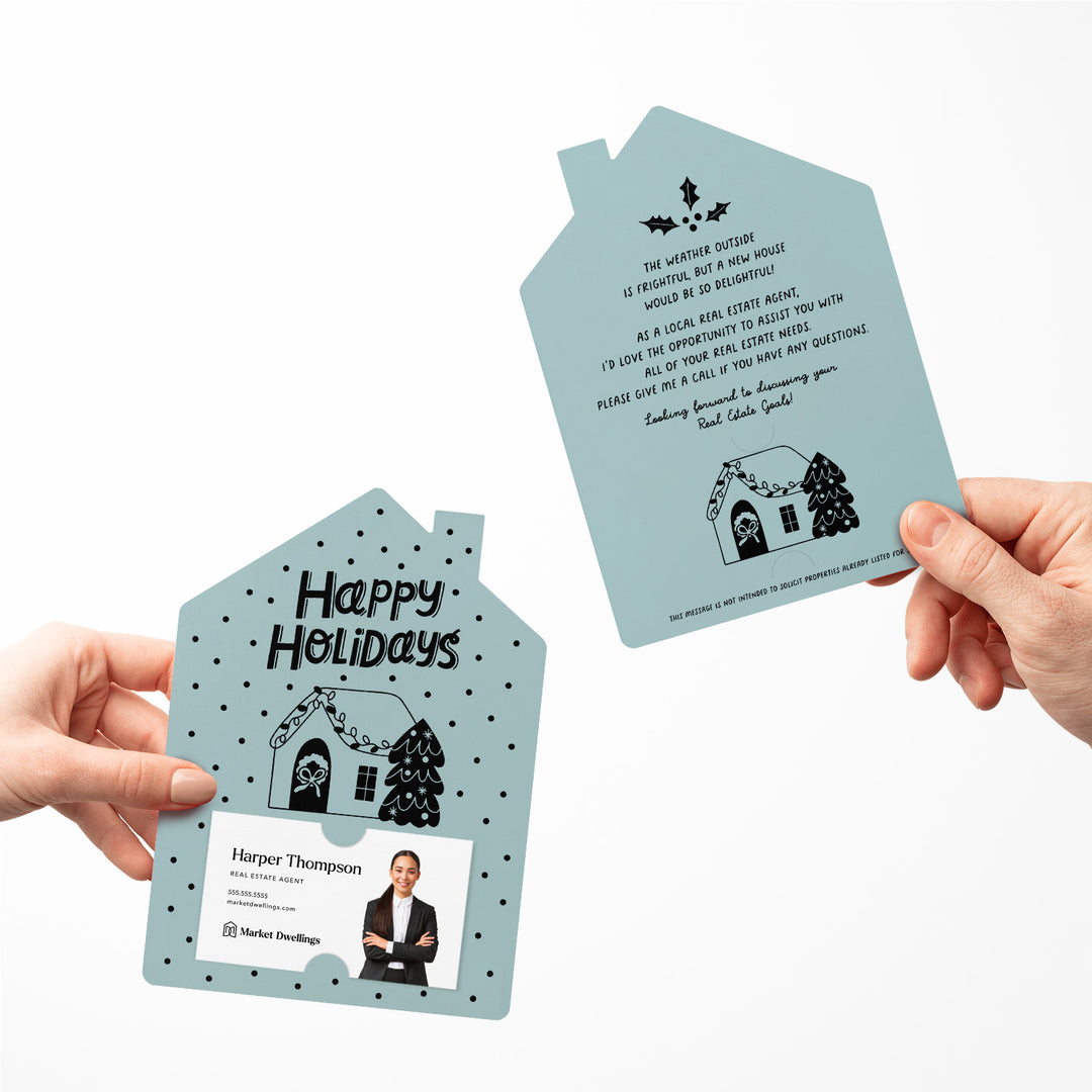 Set of Happy Holidays | Christmas Winter Mailers | Envelopes Included | M83-M001 Mailer Market Dwellings