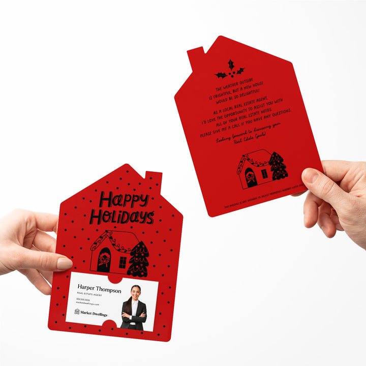 Set of Happy Holidays | Christmas Winter Mailers | Envelopes Included | M83-M001