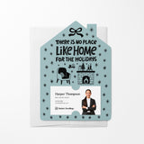 There Is No Place Like Home For The Holidays | Christmas Winter | Real Estate Mailers with Envelopes Mailer Market Dwellings