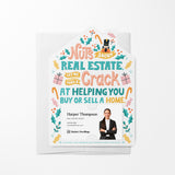 Nuts About Real Estate, Let Me Take A Crack At Helping You Buy Or Sell A Home. | Christmas Winter | Real Estate Mailers with Envelopes Mailer Market Dwellings