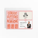 Congratulations On Your New Home | Real Estate & Mortgage Mailers with Envelopes Mailer Market Dwellings PINK 10