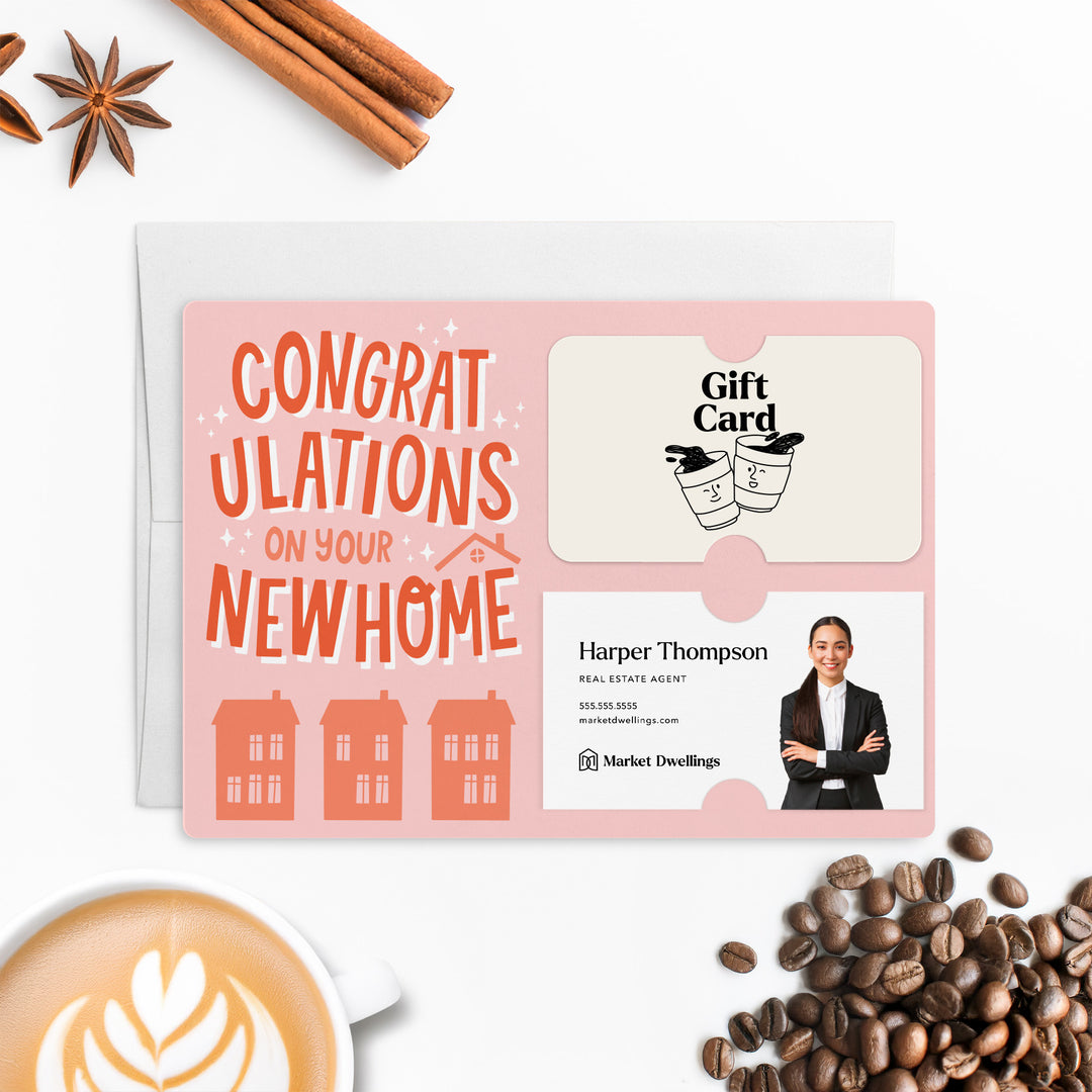 Set of Congratulations On Your New Home | Mailers | Envelopes Included | M87-M008-AB Mailer Market Dwellings