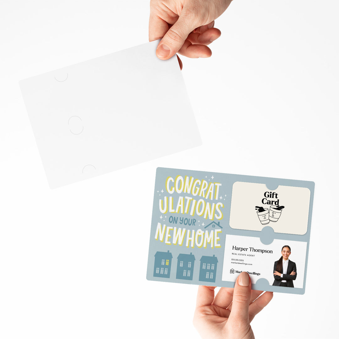 Set of Congratulations On Your New Home | Mailers | Envelopes Included | M87-M008-AB Mailer Market Dwellings