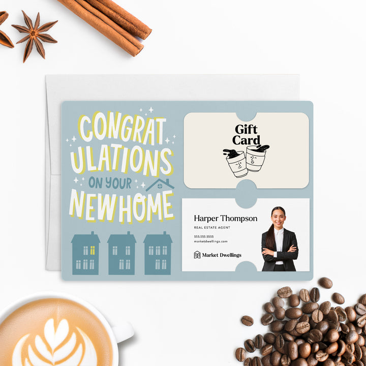 Set of Congratulations On Your New Home | Mailers | Envelopes Included | M87-M008-AB Mailer Market Dwellings