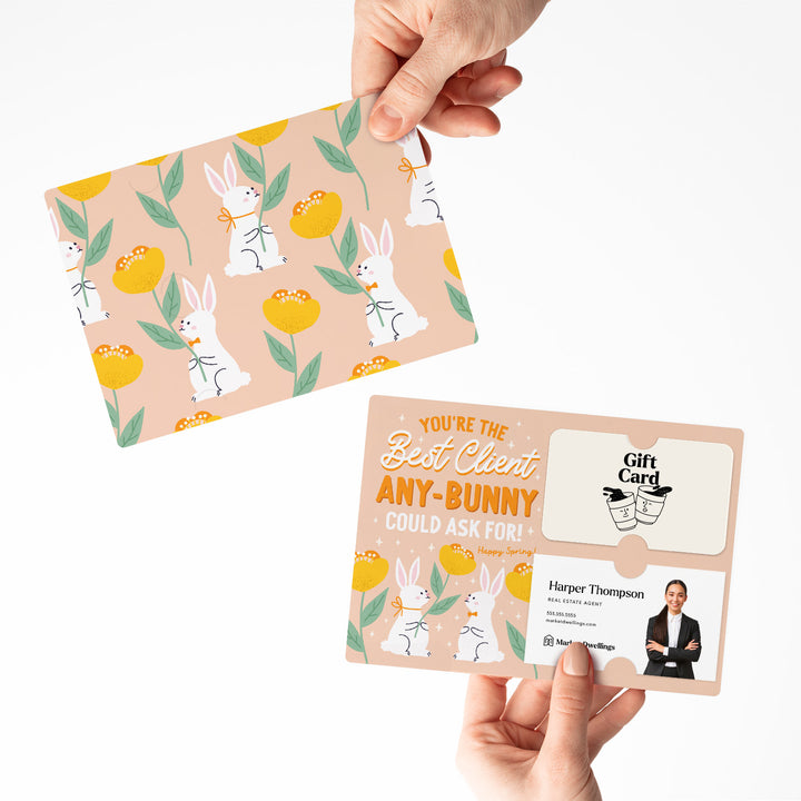 Set of You're The Best Client Any-Bunny Could Ask For! | Spring Easter Mailers | Envelopes Included | M89-M008-AB Mailer Market Dwellings