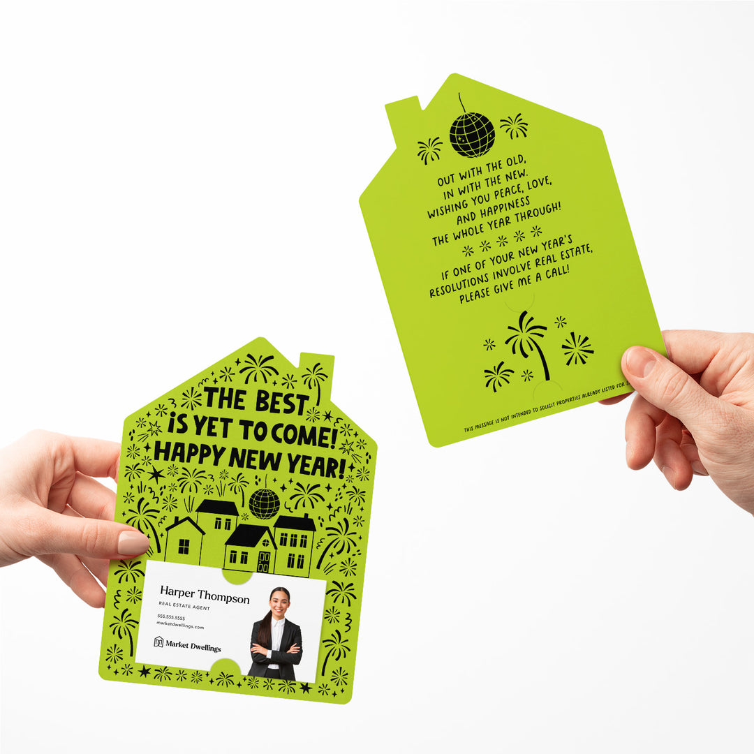 Set of The Best Is Yet To Come! Happy New Year! | New Year Mailers | Envelopes Included | M91-M001 Mailer Market Dwellings