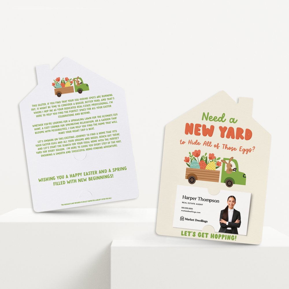 Set of Need A New Yard To Hide All Of Those Eggs? Let’s Get Hopping! | Easter Spring Mailers | Envelopes Included | M265-M001 Mailer Market Dwellings   