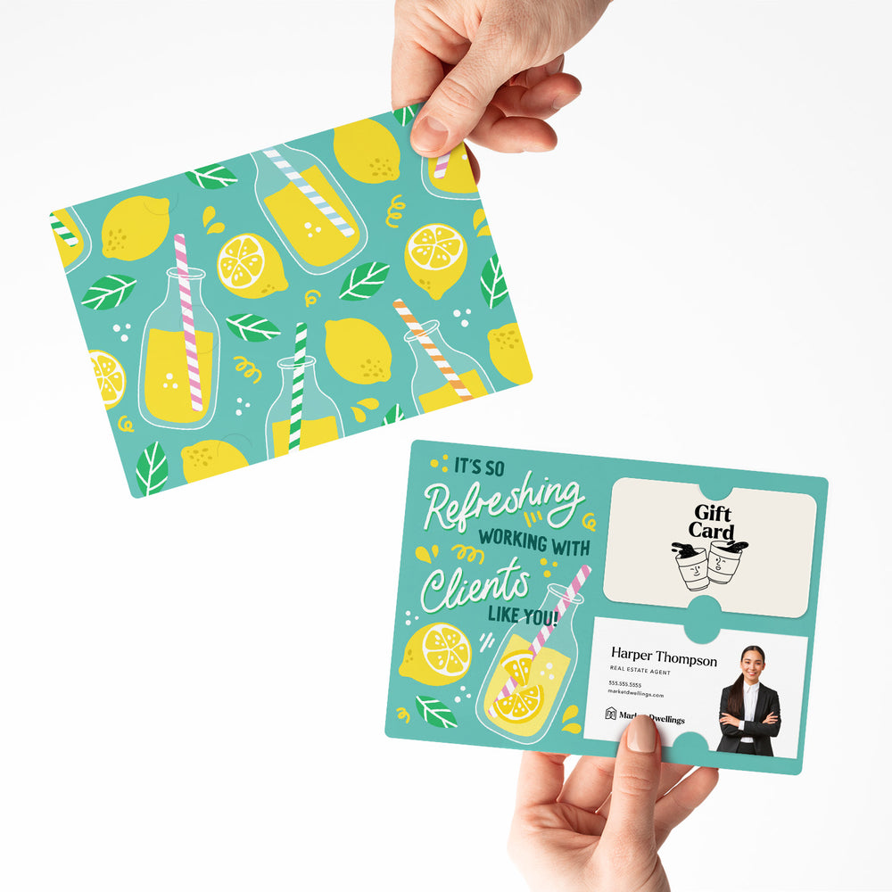 Set of It's So Refreshing Working With Clients Like You! | Summer Mailers | Envelopes Included | M93-M008-AB Mailer Market Dwellings