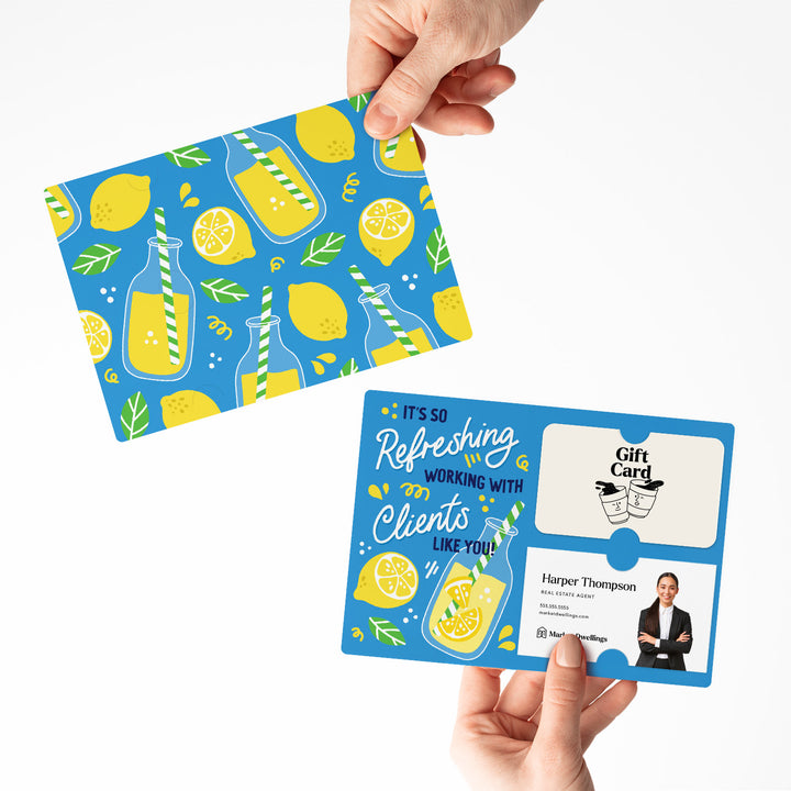 Set of It's So Refreshing Working With Clients Like You! | Summer Mailers | Envelopes Included | M93-M008-AB Mailer Market Dwellings