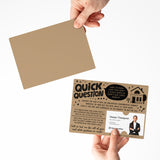 Quick Question Market Analysis Mailers for Real Estate Agents | Mailers with Envelopes Mailer Market Dwellings