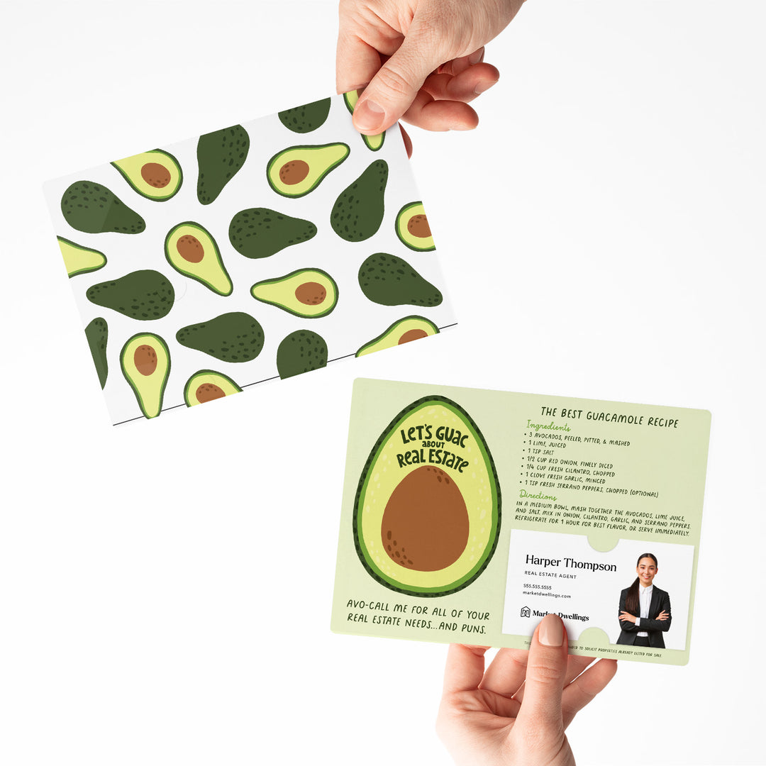 Set of The Best Guacamole Real Estate Recipe Cards | Envelopes Included | M99-M003 Mailer Market Dwellings